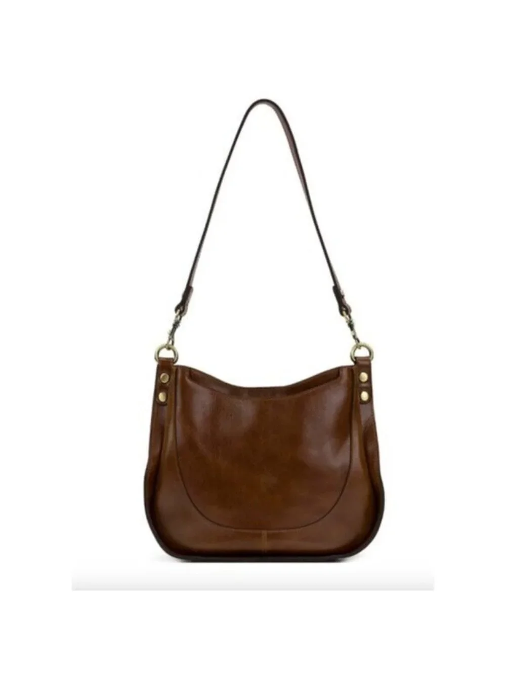 Patricia Nash Caletta Hobo Crossbody Bag Distessed VTG Leather Cognac - Picture 8 of 14